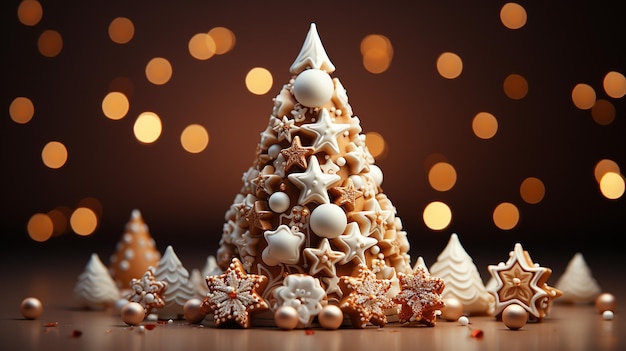 3d photo of Christmas background design