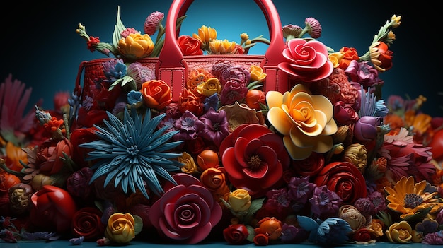 3d photo of hand bag wallpaper