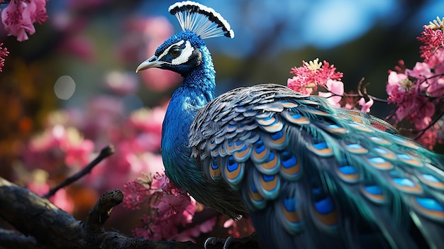 3d photo of peacock