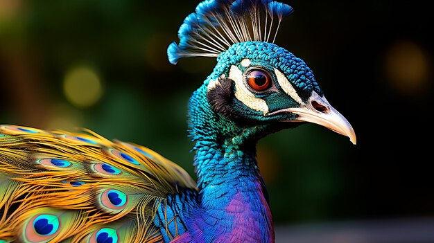 3d photo of peacock