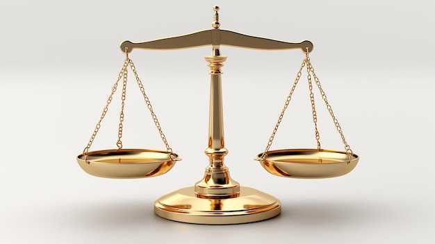 3d photo of a Representative Emblem of Fairness and Influence in the Legal System wallpaper