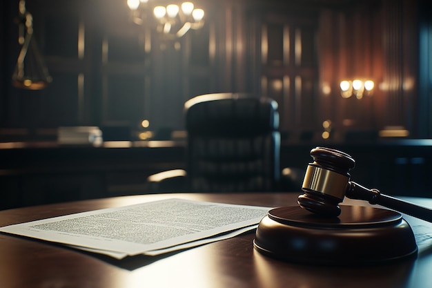 3D Photorealistic Depiction of Scales and a Gavel