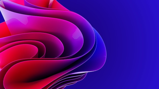 3D pink and purple gradient background and wallpaper design