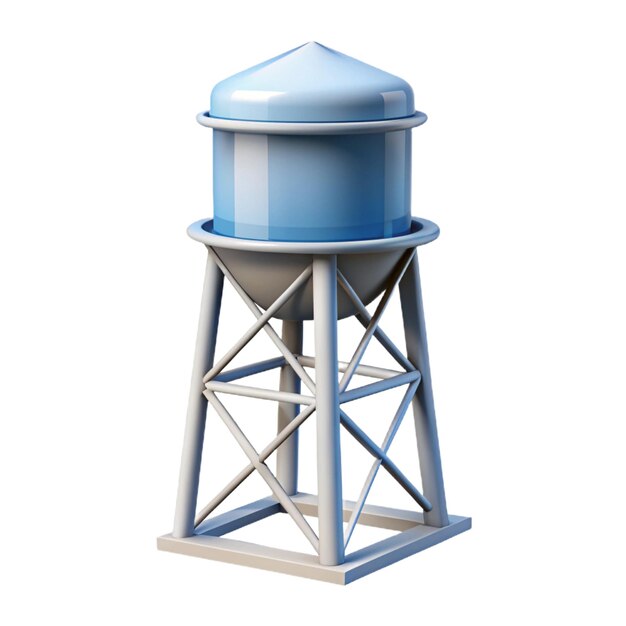 Photo 3d plastic water tank a 3d larger water storage tank 3d water supplier tank