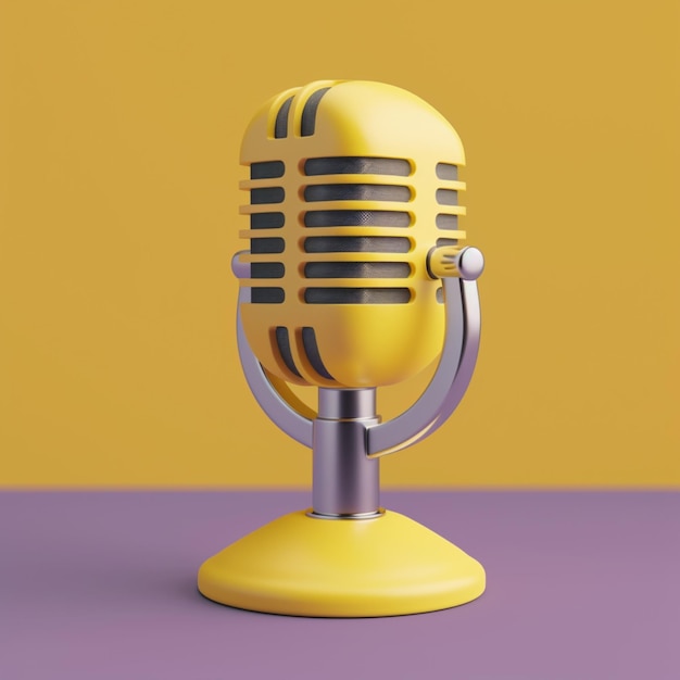 3D podcast fun simple and modern design with vivid colors