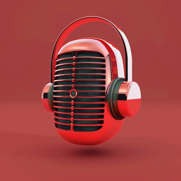 3D podcast fun simple and modern design with vivid colors