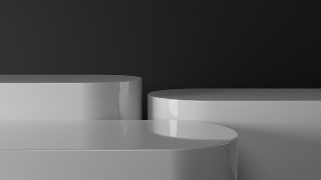 3d podium for product with clean background