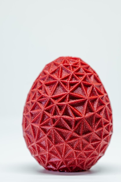 3d printed egg easter object voronoi polygonal style decoration