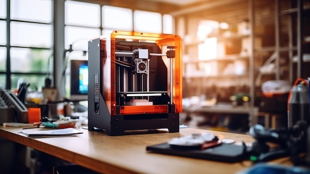 3D Printer in a Modern Workshop