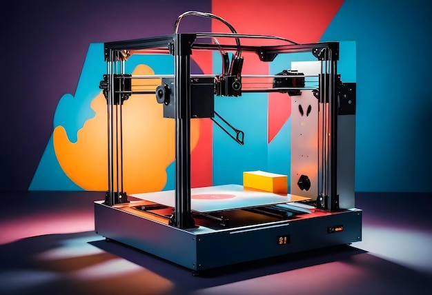 3D printer with splash color and paper