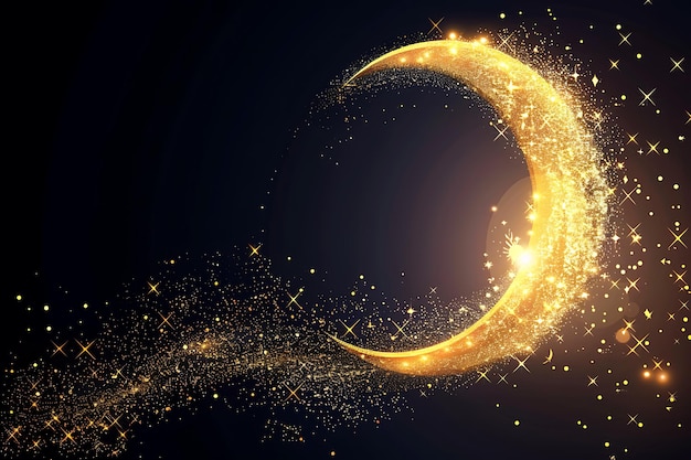 3d ramadan kareem realistic eid moon greeting design