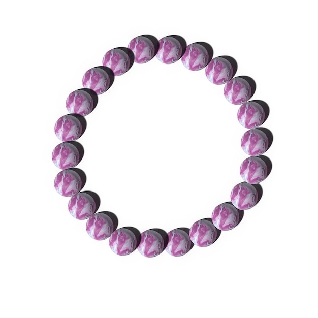 3D Realistic beaded bracelet flat icon You can be used beaded bracelet icon for several purposes