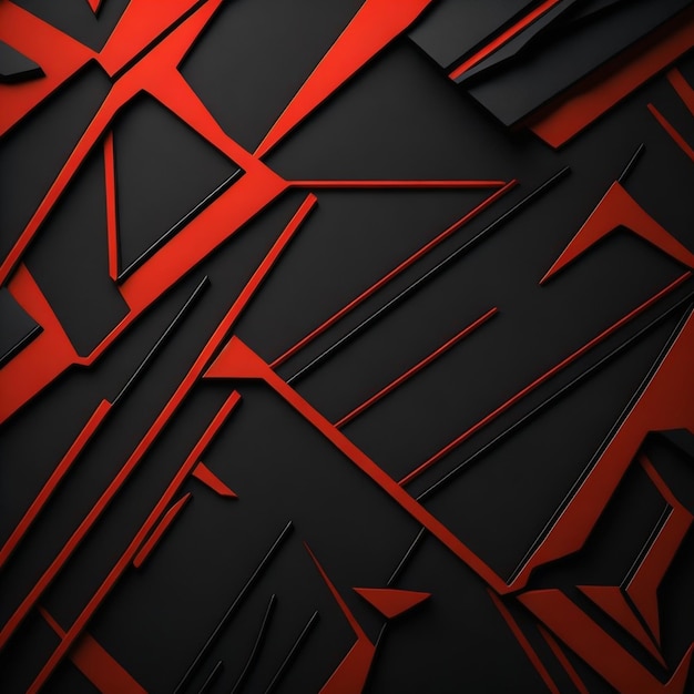 3d Red amp Black abstract wallpaper for Polygonal geometric background