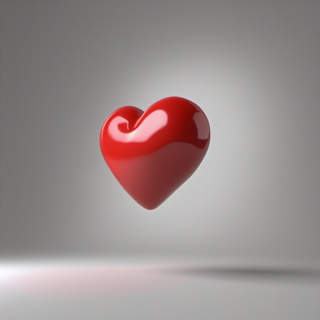 3d red heart