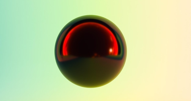 3D render of Abstract background with dynamic 3d spheres falling 3d balls