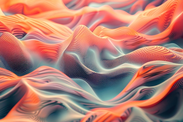 3d render of abstract deatailed shape Dynamic futuristic background