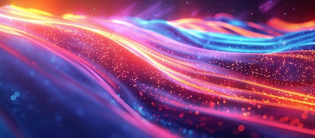 3d render abstract multicolor spectrum background bright orange blue neon rays and colorful glowing lines ar 167 style raw stylize 250 Job ID 707c8350c6924cd3bd65dbb272169cfe