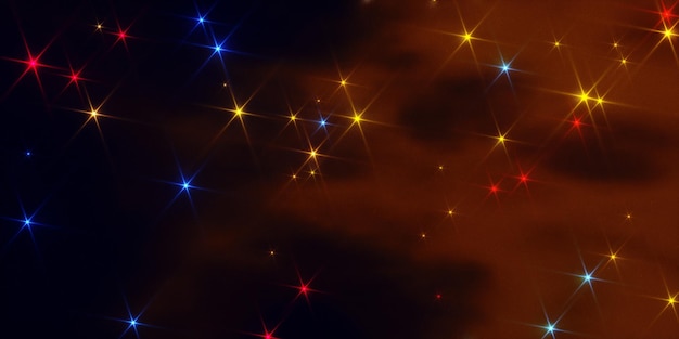 3D render Background shining dots or stars of the night sky Cosmic noise