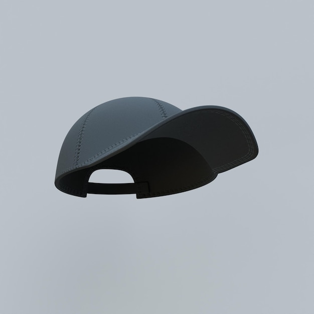 Photo 3d render of baseball cap isolated