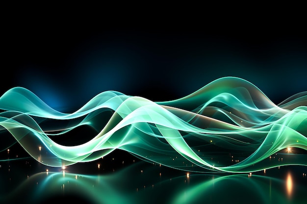 3d render of a blue flowing abstract lines background Generated by AI