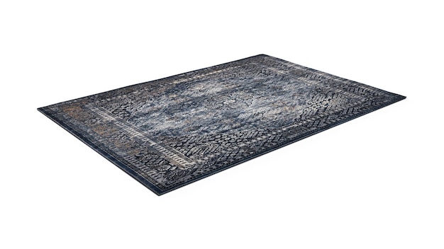 3d render carpet isolated rug Bold blue