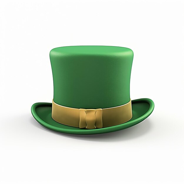 3d render cartoon hat of saint patricks day isolated generative AI