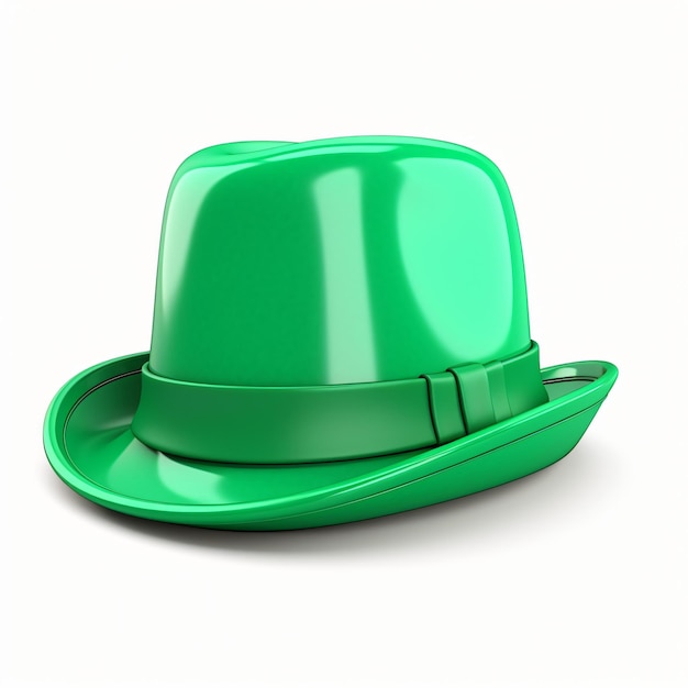 3d render cartoon hat of saint patricks day isolated generative AI