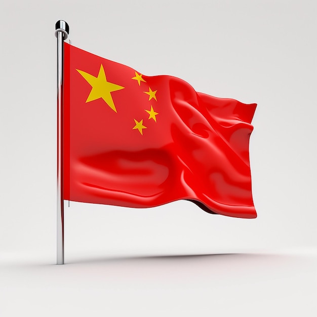 3D Render China Country Flag