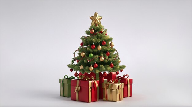 3d render of Christmas tree decoration