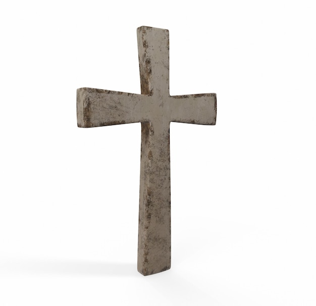 3d render classic shape simple cross