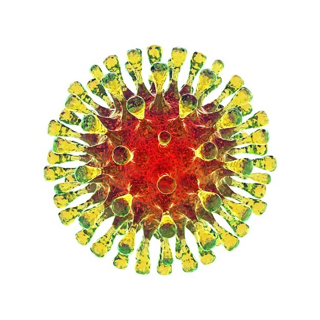 3d render of coronavirus