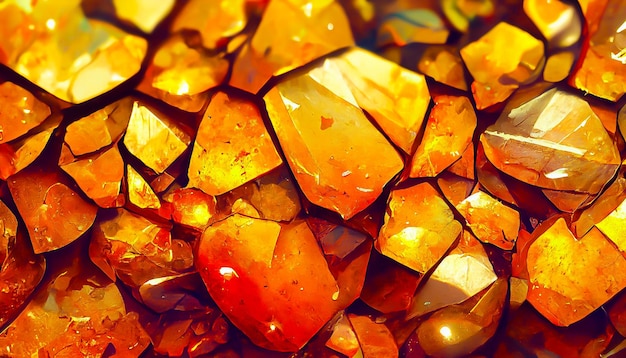 3D Render gemstone texture of the precious crystal background Copy space