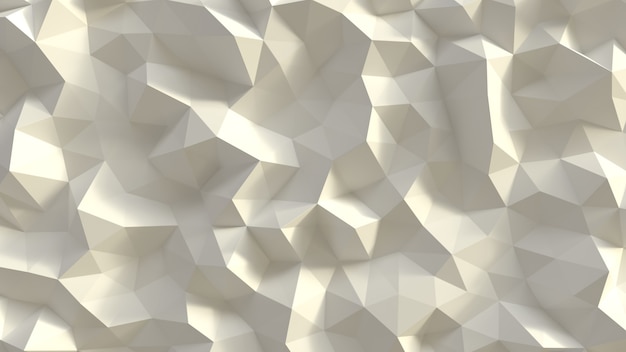 3d render geometric white background