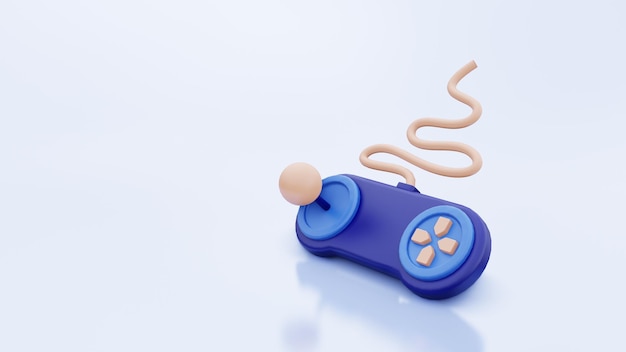 3d render illustration gamepad