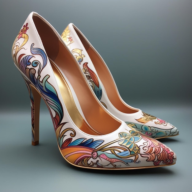 3d Render image of Ladies Shoes