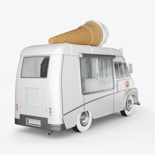 3D render machines for ice cream 