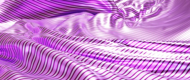 3d render of purple and pink cloth