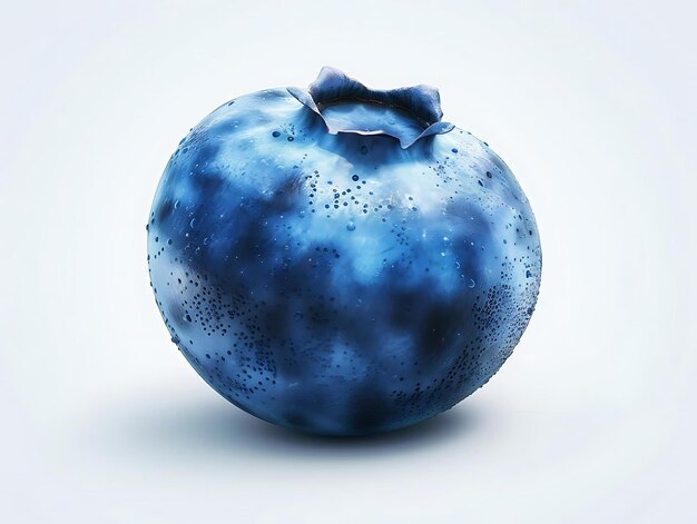 3D Render of a Single Blueberry