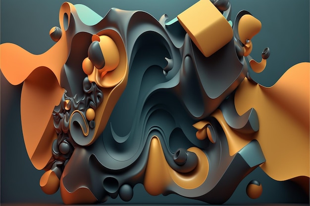 3d render surface texture digital painting artwork abstract background