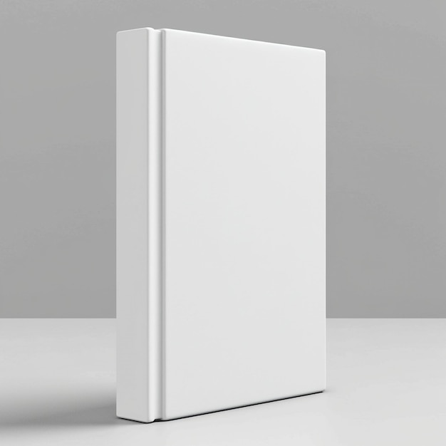 3D render of White Blank Book Front Cover