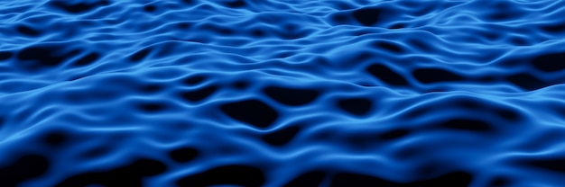 3D rendered abstract bluewave background