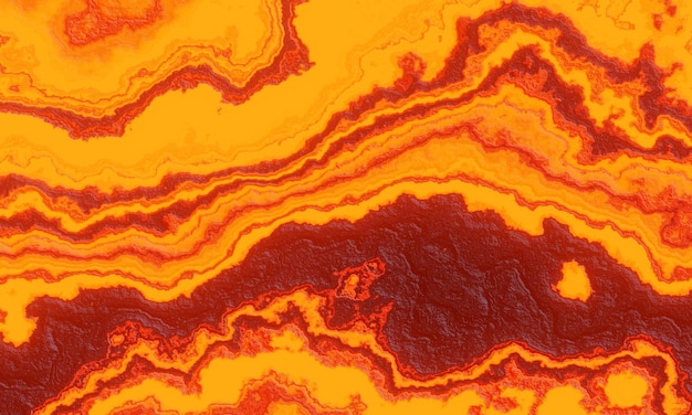 3D rendered abstract lava background. Volcanic magma.