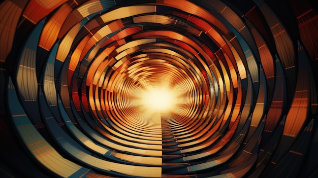 3D rendered abstract tunnel background