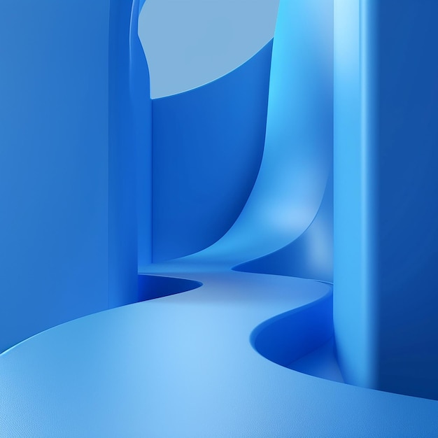 3d rendered blue plain background