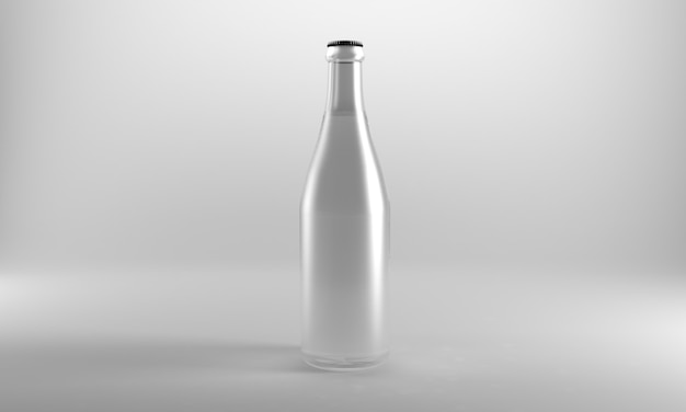 3D Rendered Bottles Mockup Template