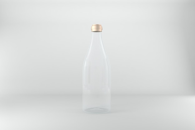 3D Rendered Bottles Mockup Template