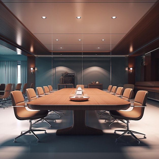 3D rendered conference room design