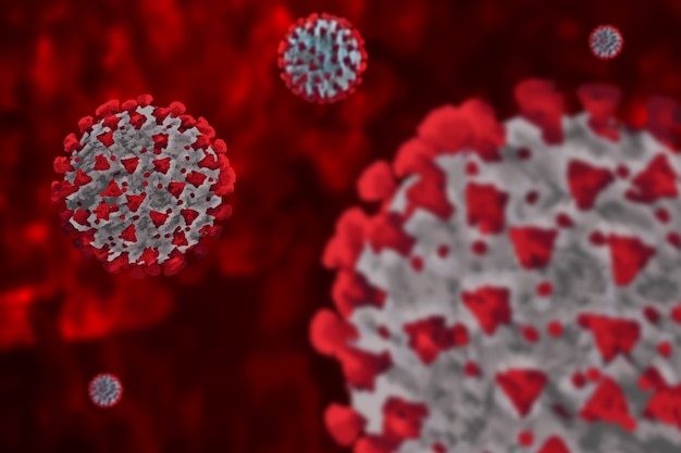 3D rendered illustration of Covid-19 Corona Virus