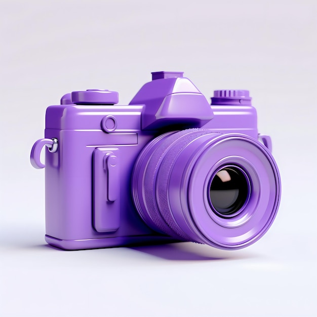 3D rendered image of Camera Icon created with Generative AI