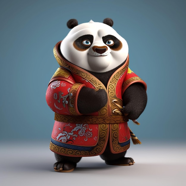 3d rendered panda photo